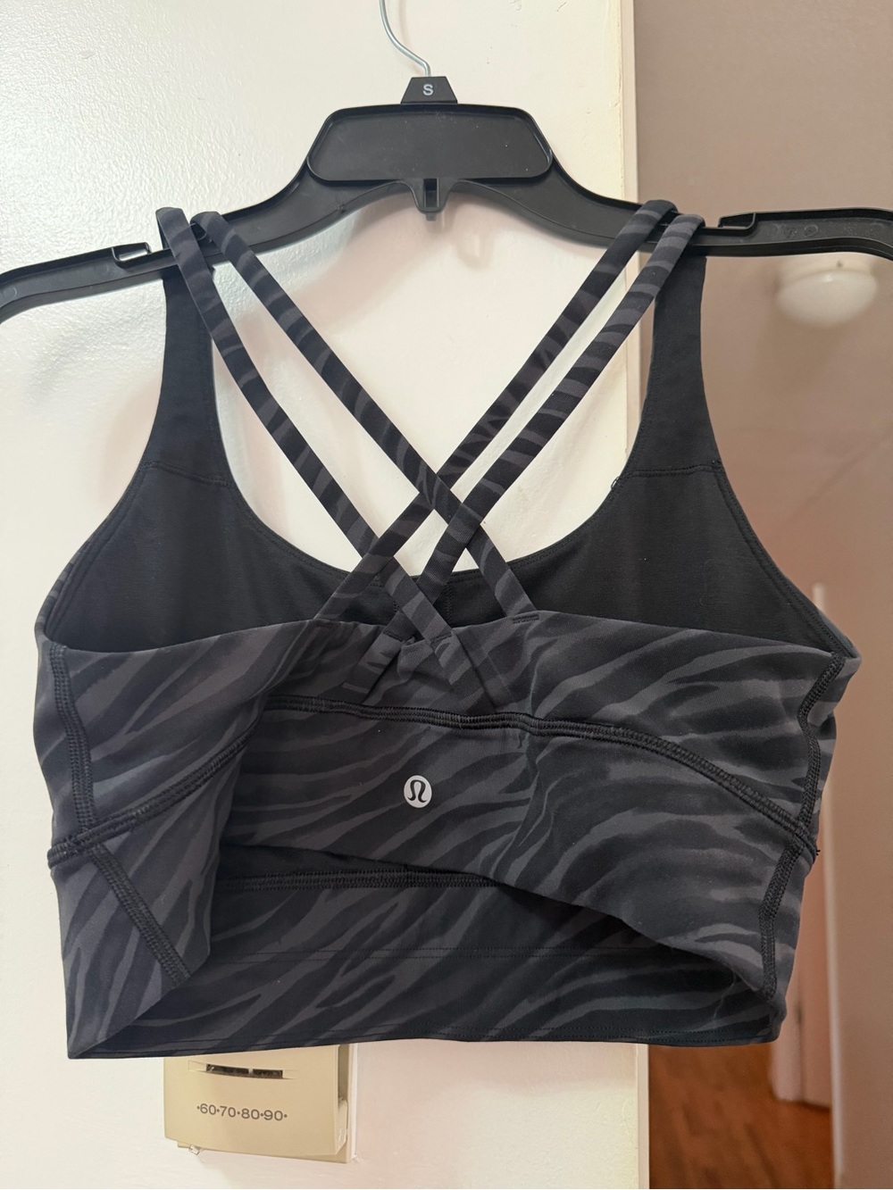 lululemon athletica Black Zebra Strappy Sports Bra